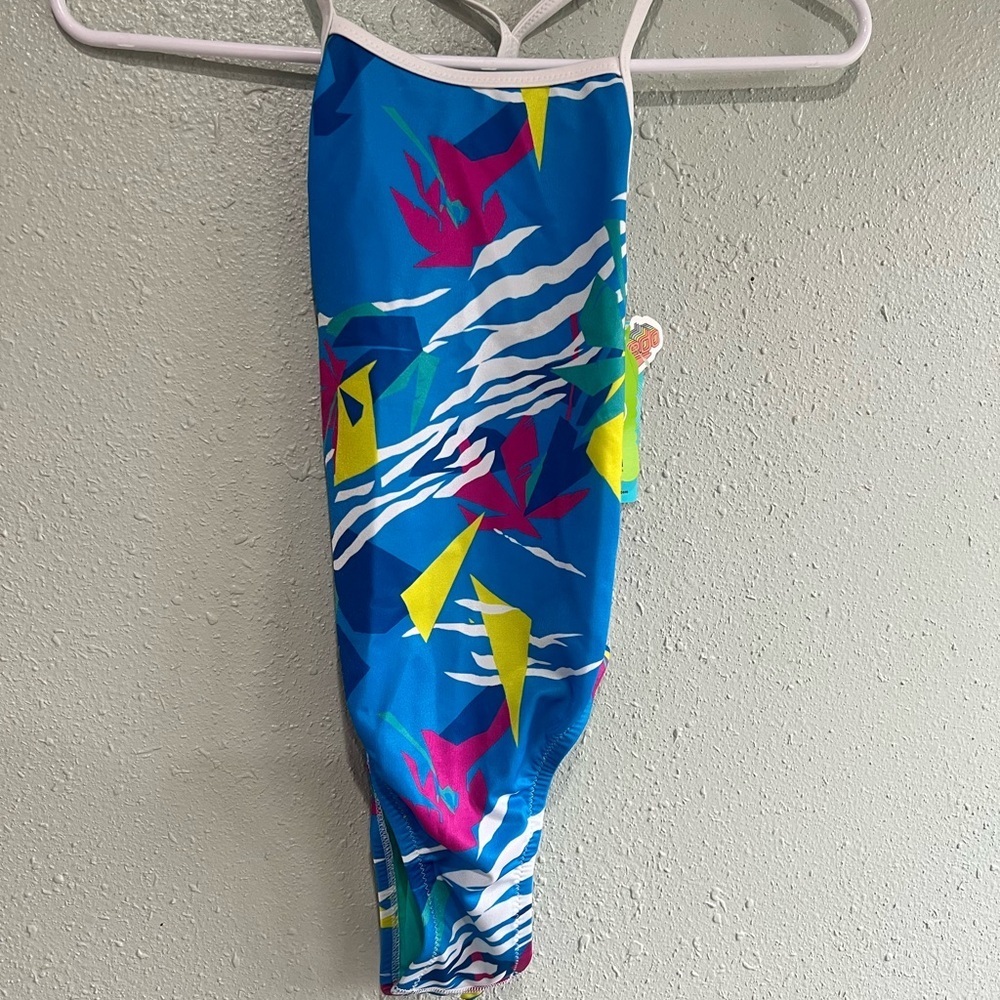 Speedo kids Colorful Abstract Print Swimsuit